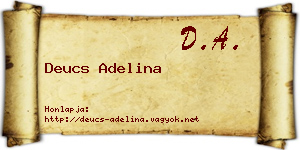 Deucs Adelina névjegykártya